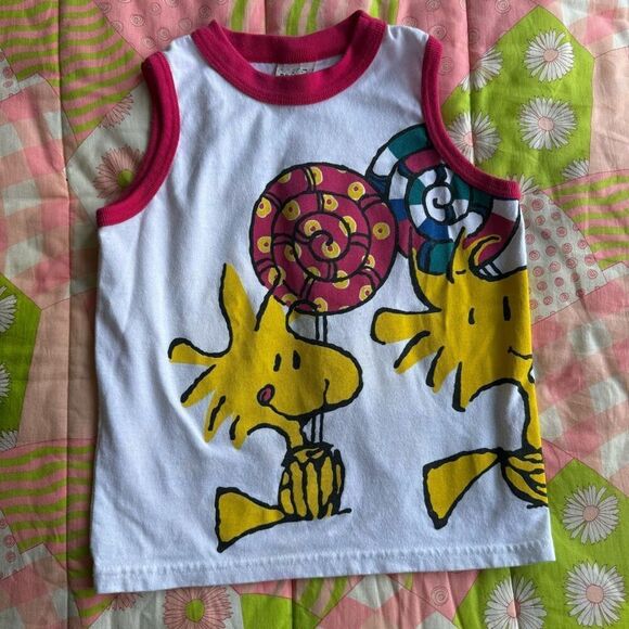 Vintage 90’s Kids Peanuts Woodstock Tank Top - Picture 1 of 5